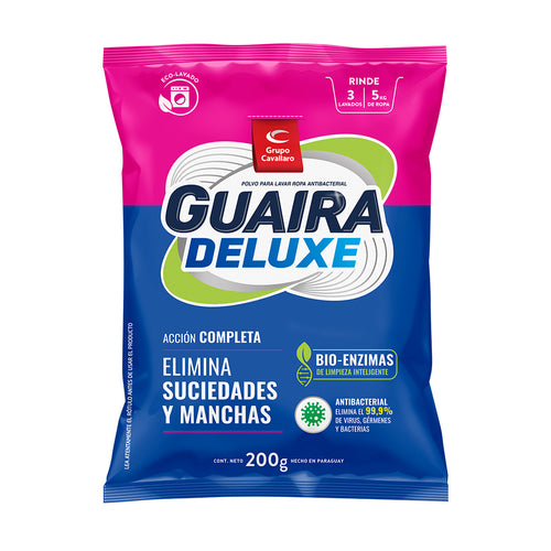 POLVO PARA LAVAR LA ROPA ANTIBACTERIAL GUAIRA DELUXE
