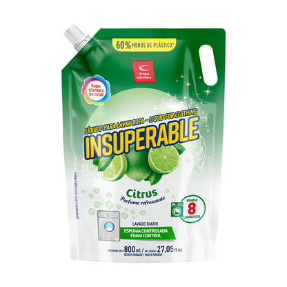 LÍQUIDO PARA LAVAR ROPA INSUPERABLE Clásico - Doypack 800ml